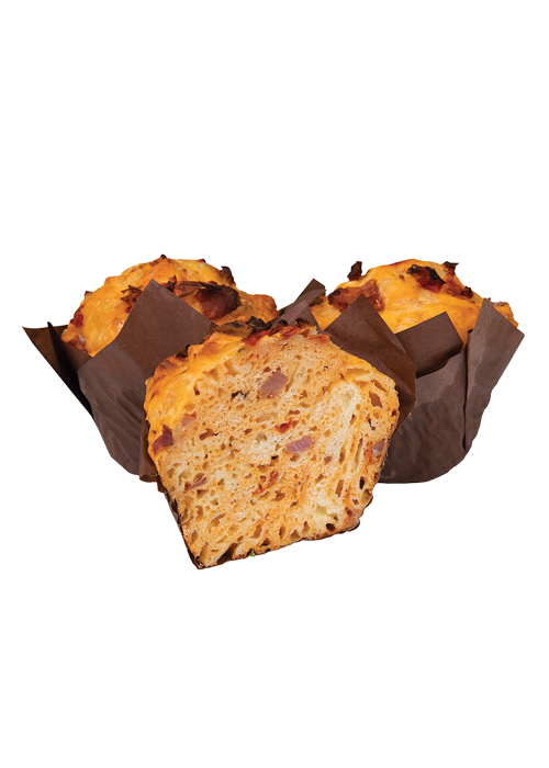 Bacon Tomato & Basil Muffin