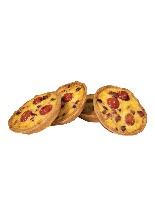 Cherry Tomato Bacon & Cheese Quiche