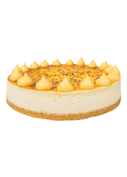 Mango Passionfruit Baked Cheesecake
