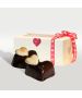 Valentine Chocolate Hazelnut Hearts  (Box of 2) 